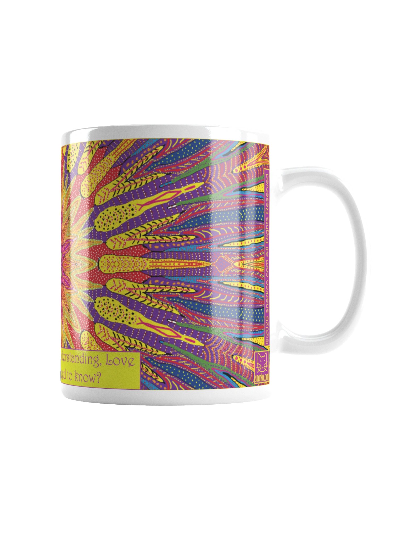 Inspirational mug: "Empathy, Compassion, Understanding, Love. What more do you need to know?" product image (3)