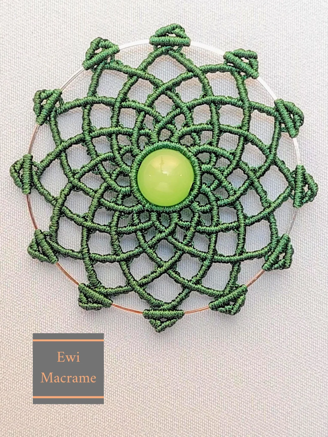 Micro Macrame Dream Catcher – Photo Tutorial product image (1)