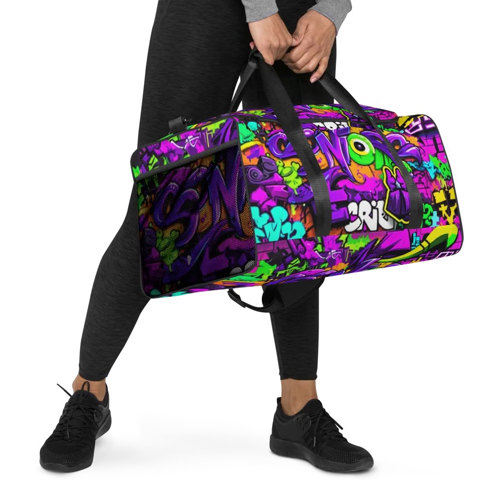 Urban Style: Graffiti Duffel Bag - The Ultimate Gym Companion product image (3)