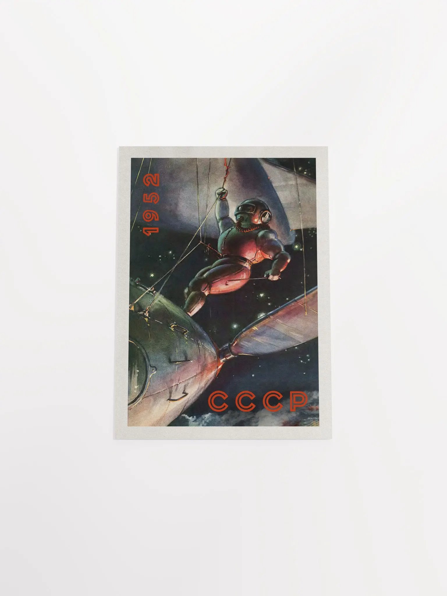 Soviet retro sci-fi, USSR 1952 — Soviet retro sci-fi poster, vintage soviet print, soviet space product image (6)
