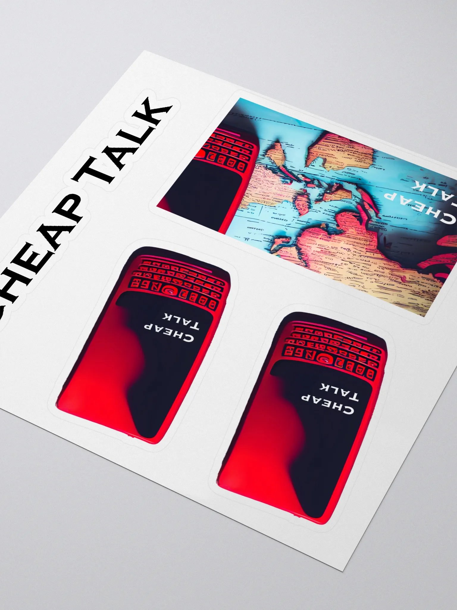 Cheap Talk Classic Sticker Sheet product image (3)