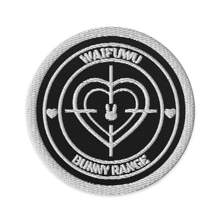 WaifUwU Tactical Badge - Black and White product image (1)
