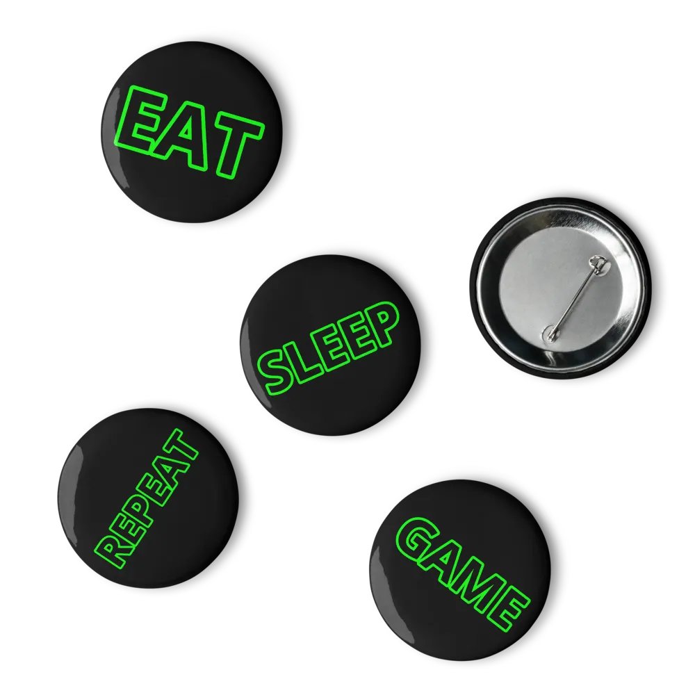 Eat, sleep, game, repeat pins product image (4)
