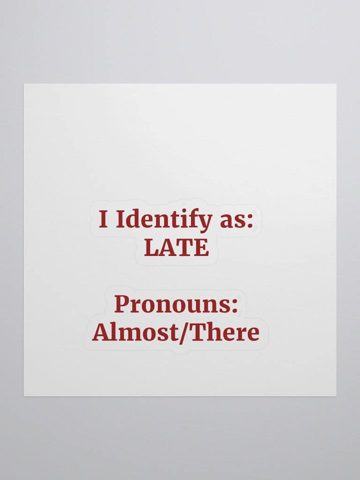 Fashionably Late Sticker Set product image (1)
