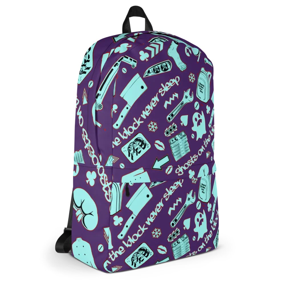 A8M - Ghosts On The Block Never Sleep Bookbag (Iced January) product image (5)