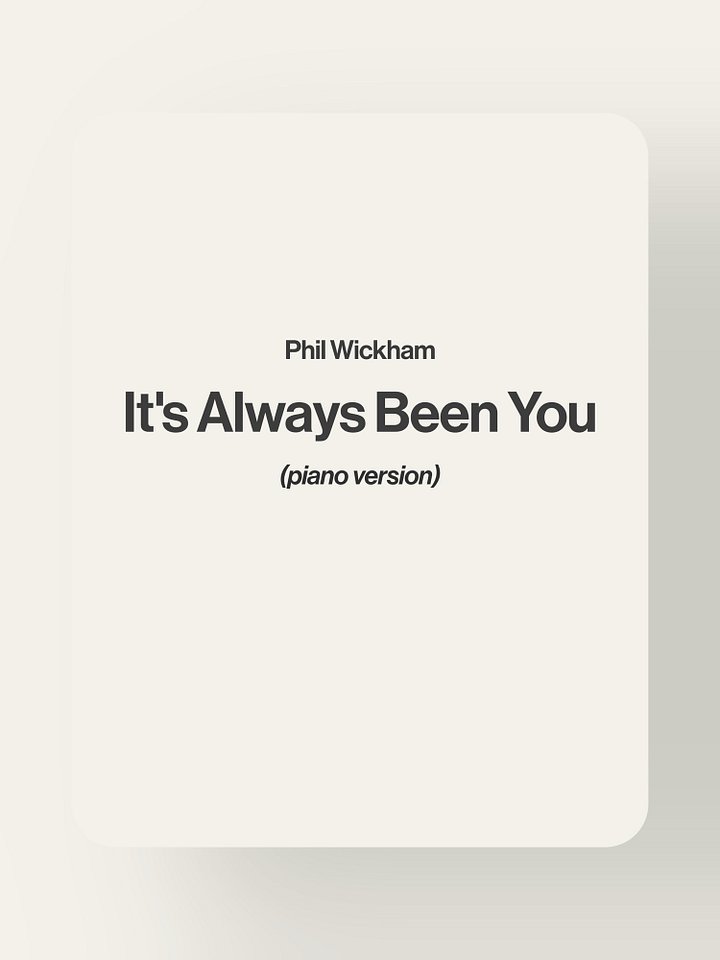 It's Always Been You - Phil Wickham product image (1)