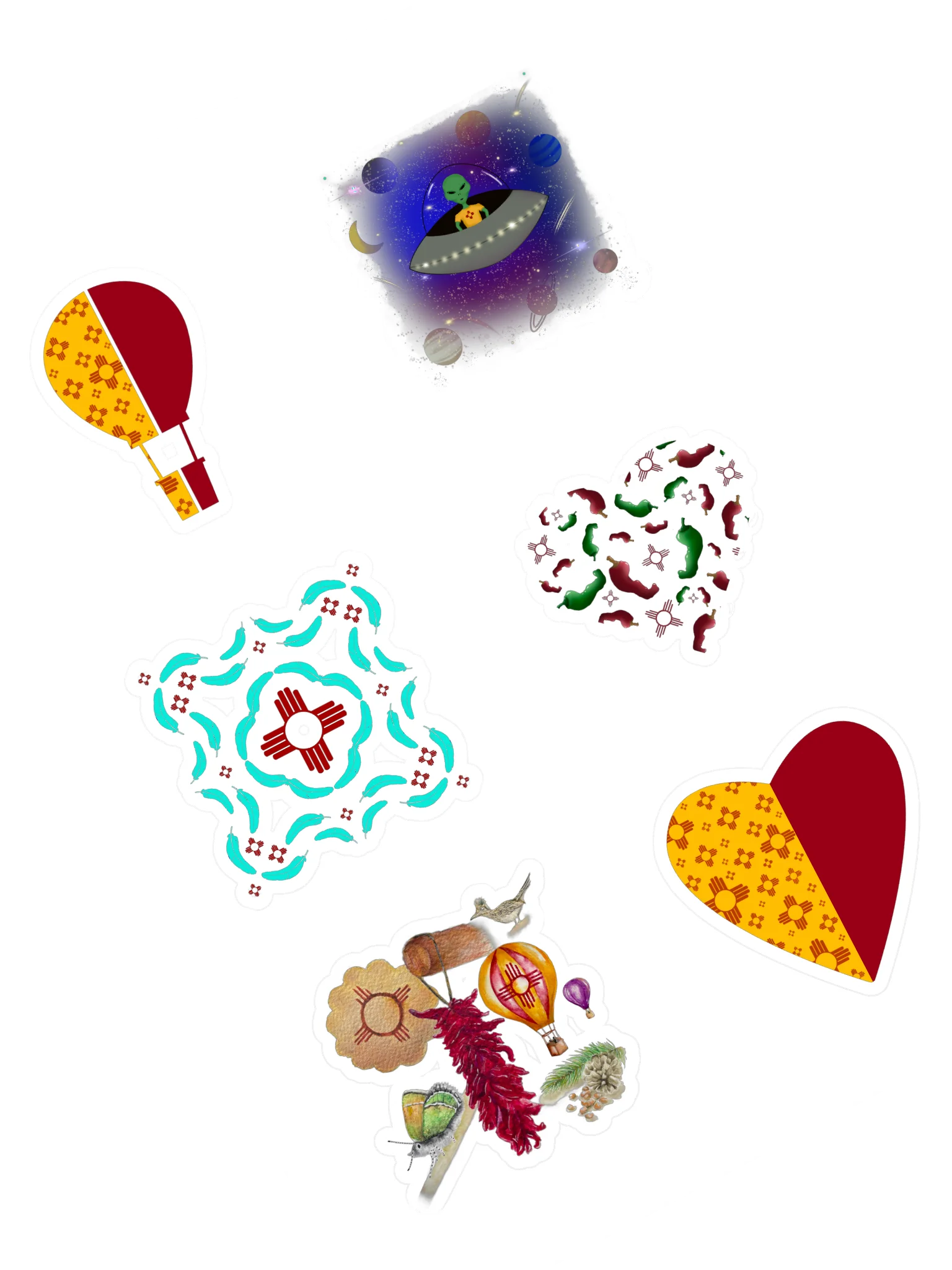 New Mexico Love Sticker Sheet product image (1)