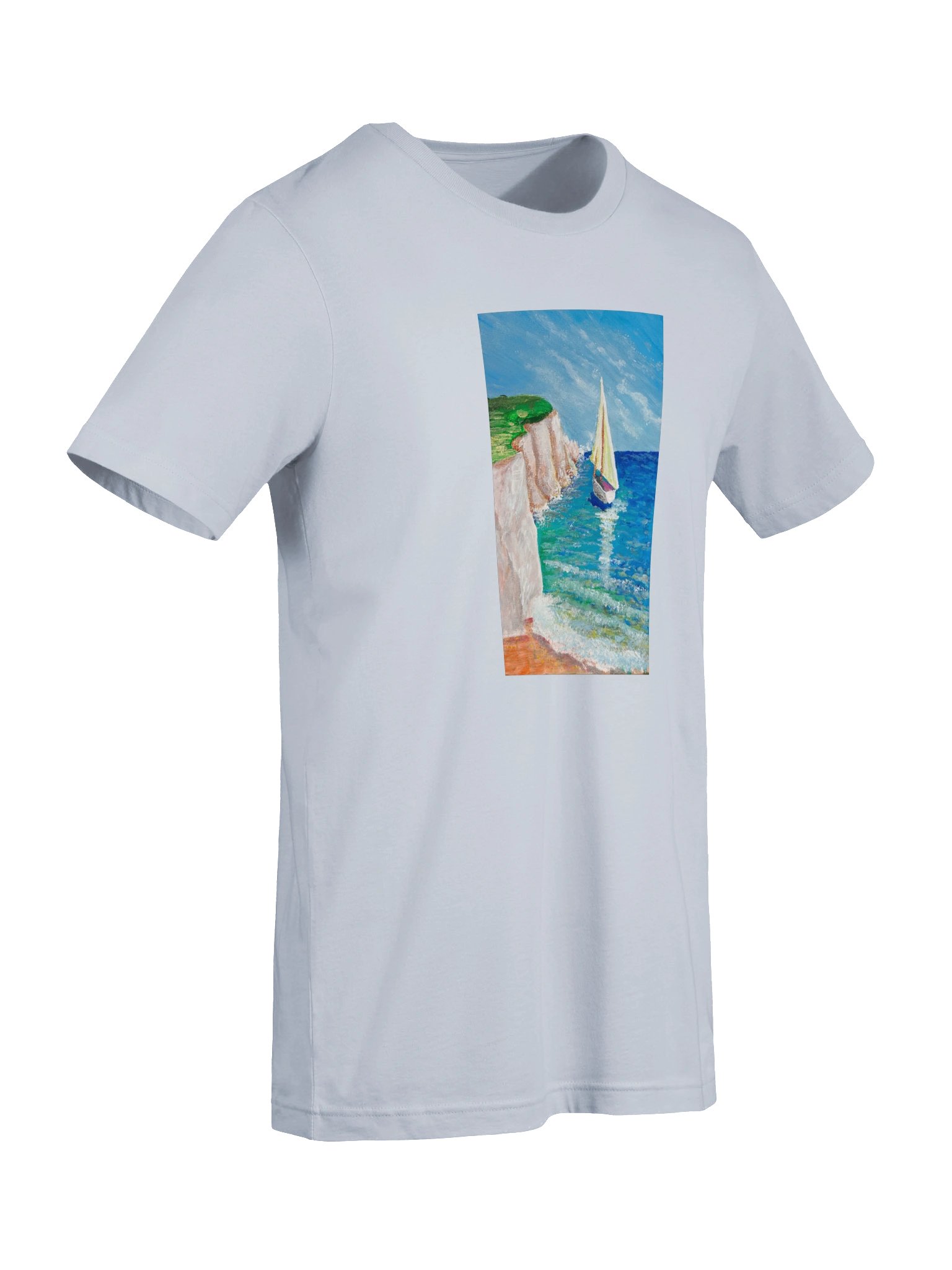 Sailing by the Cliffs — T-shirt product image (7)