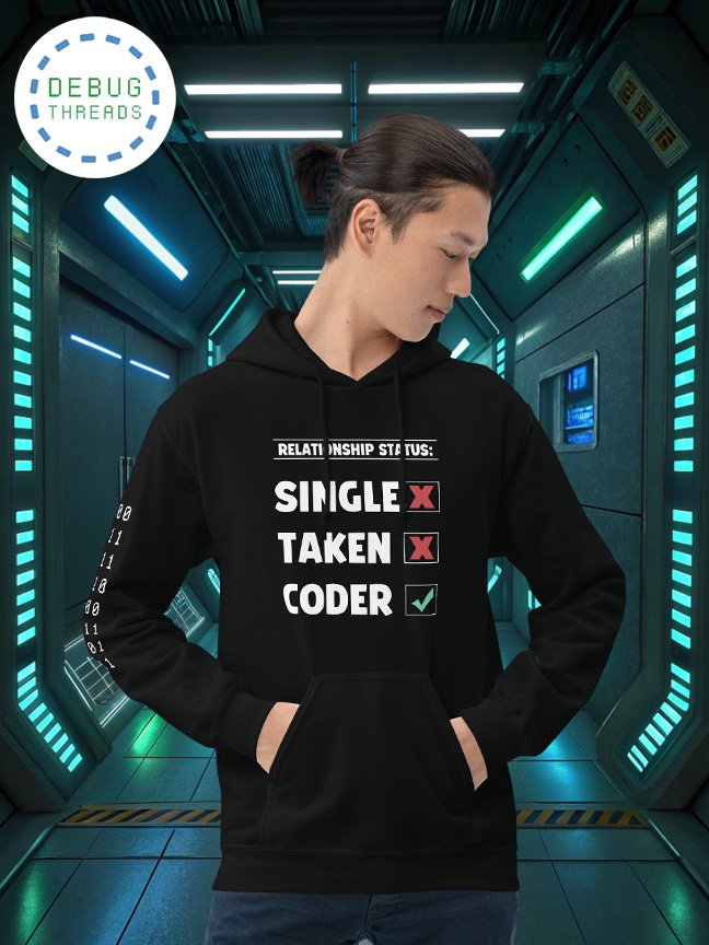 Coder Relationship Status Funny Hoodie product image (1)