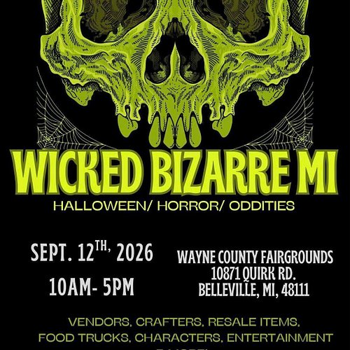 Wayne County Fairgrounds. 10871 Quirk Road Belleville Mi 48111, Belleville, MI, United States, Michigan 48111.  #bookwyrmauth...