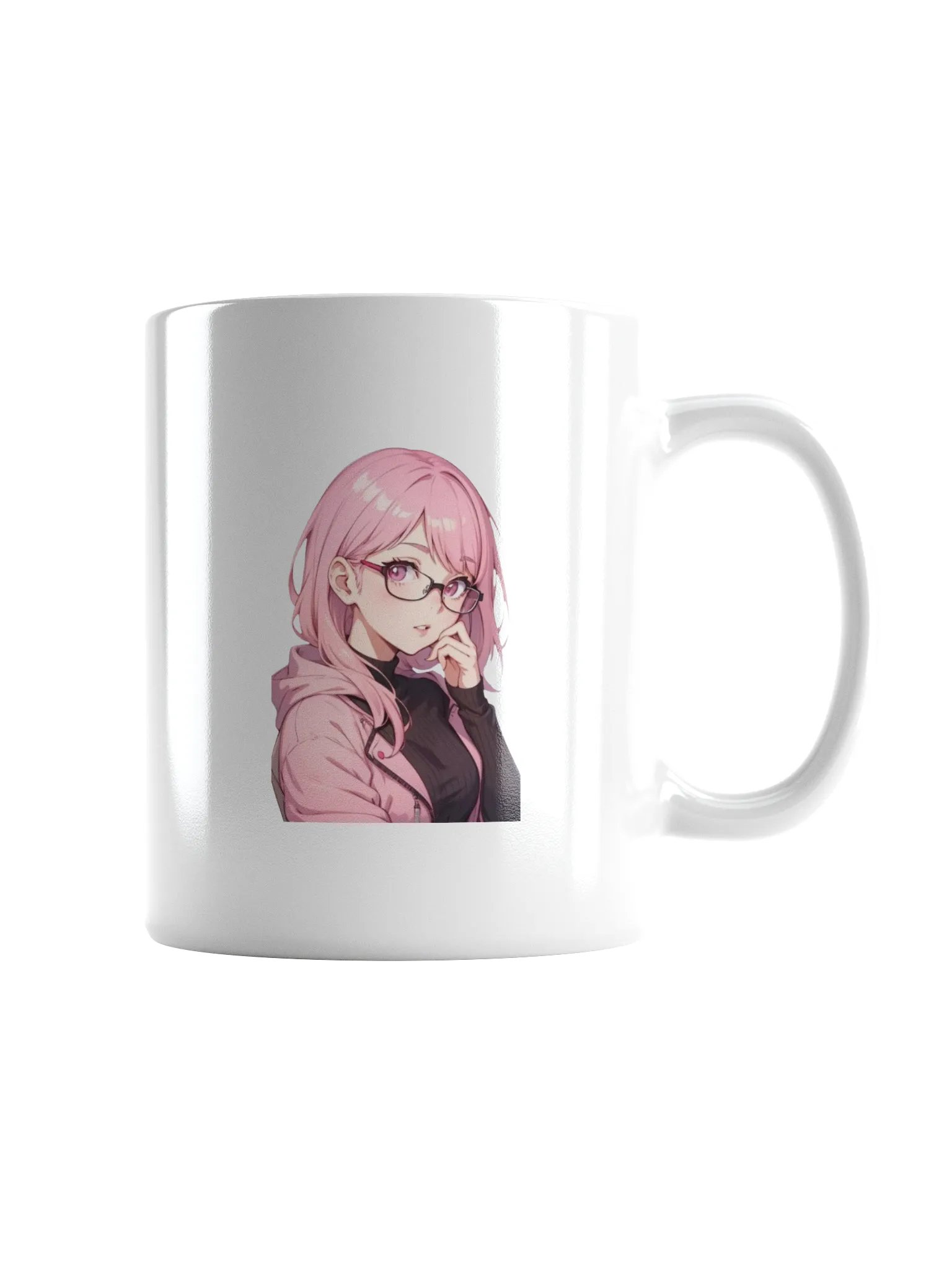 (PINK WAIFU) K White Mug product image (1)