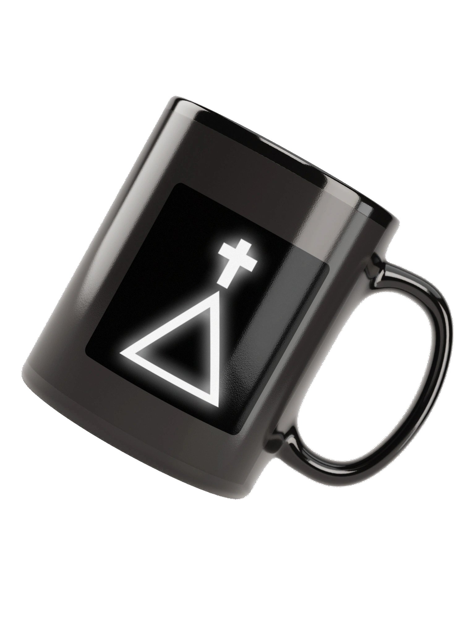 Golden Dawn Cross and Triangle Black Mug product image (5)
