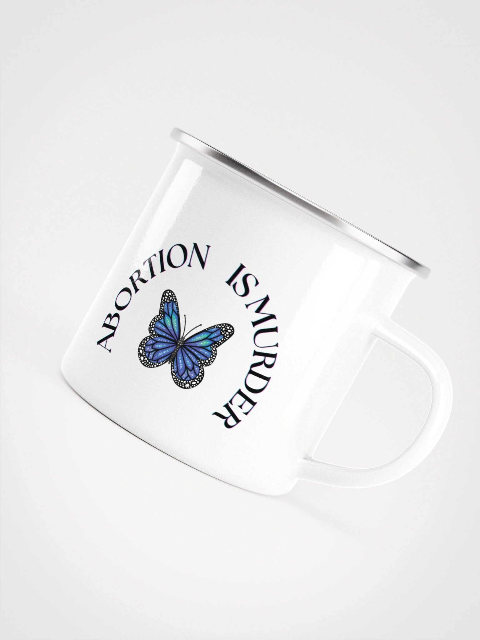 Abortion Is Murder Enamel Mug product image (2)