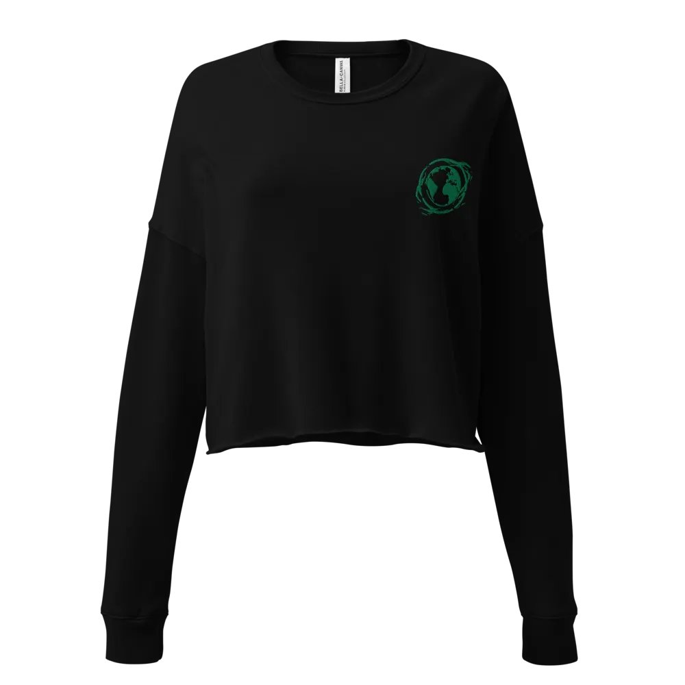 Women's Fleece Crop Embroidered logo product image (1)