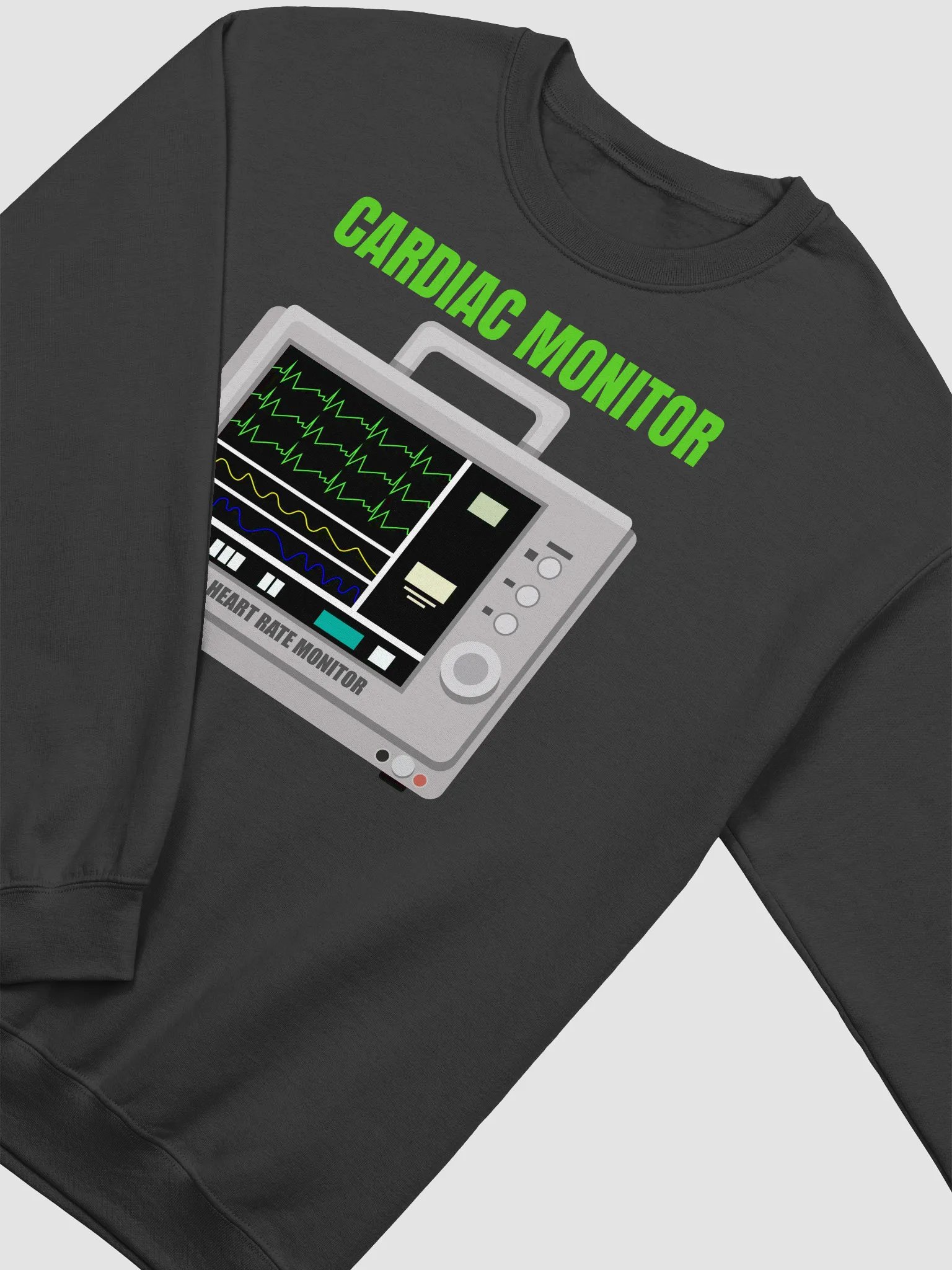 Vital Signs Monitor Heartbeat Sweatshirt product image (13)