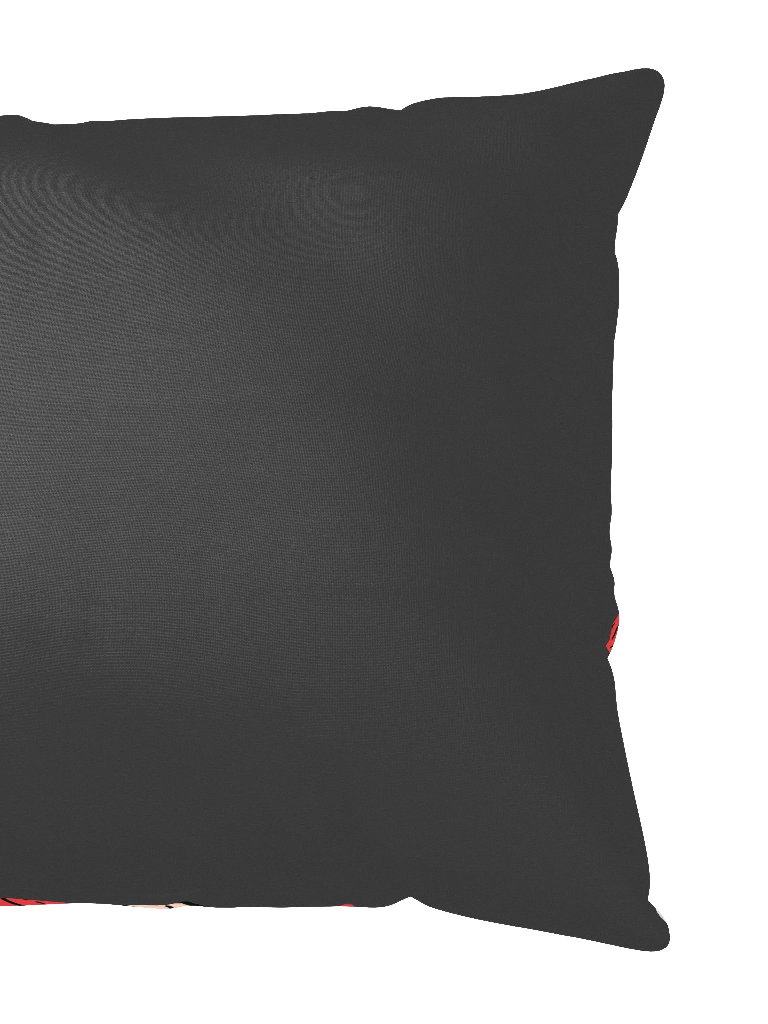 Steak & Hearts Black Throw Pillow product image (4)