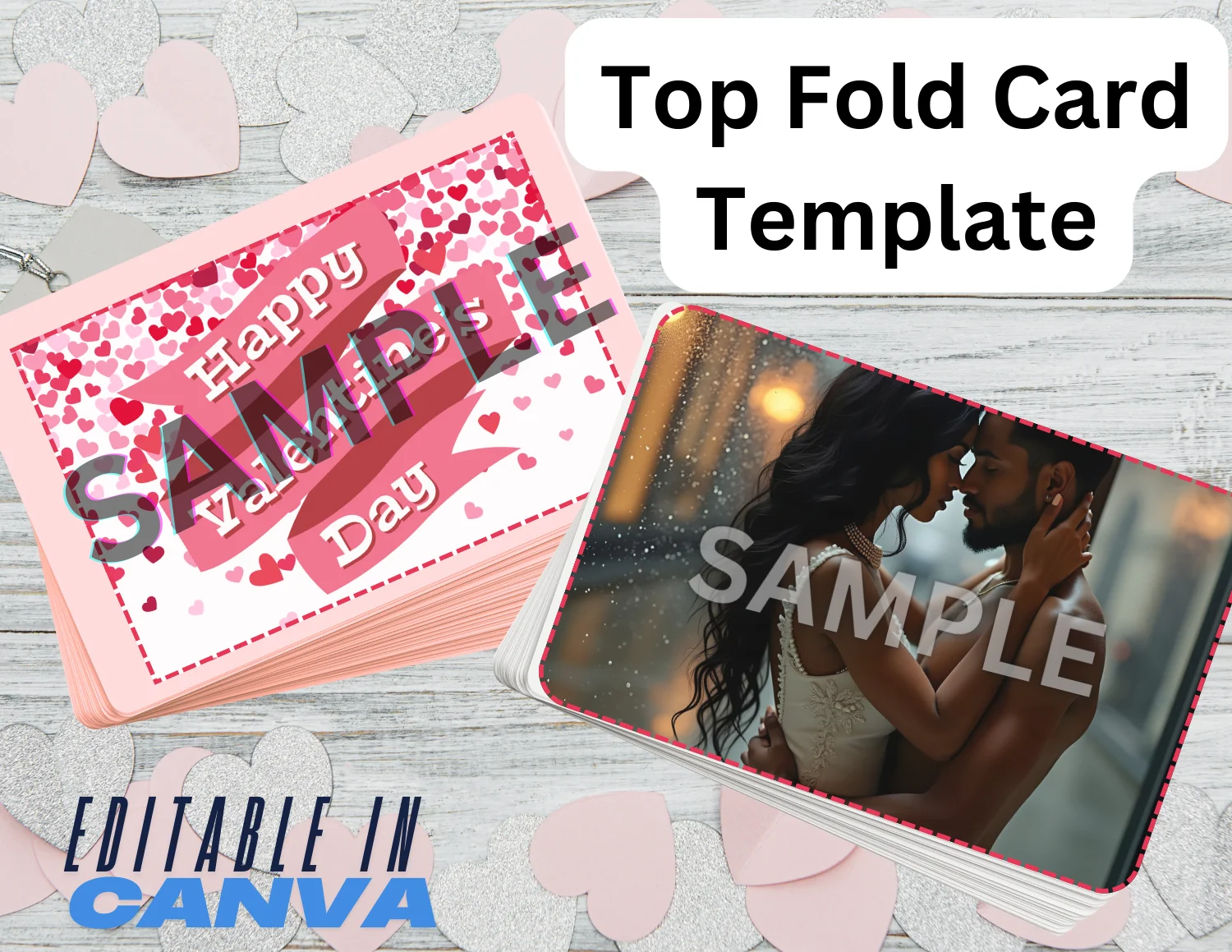 TOP FOLD Greeting Card Template product image (1)