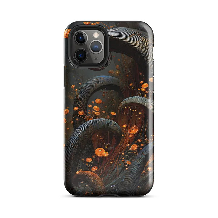 Noir Tendrils iPhone Case – Dark Organic Glow Design product image (29)