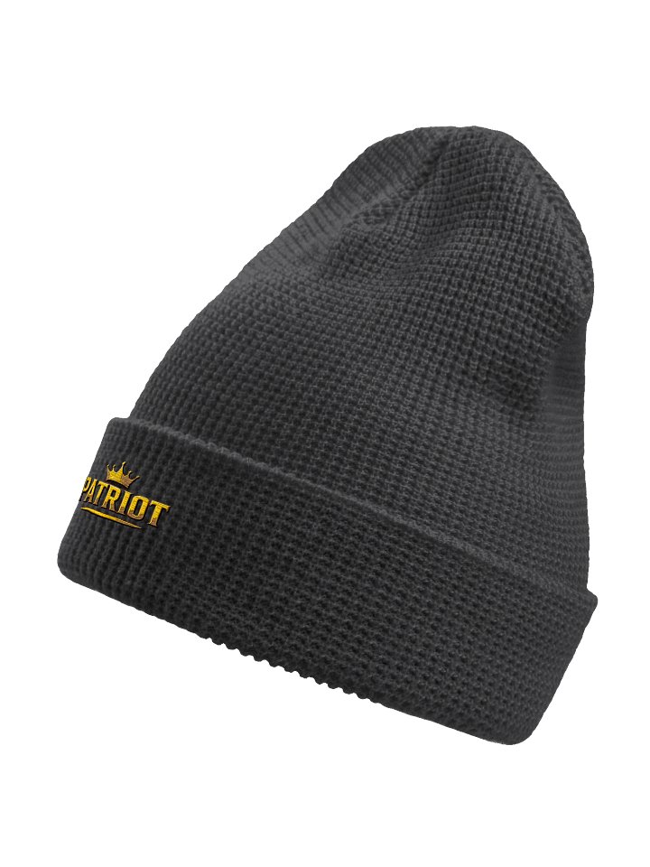 Crowned Patriot Waffle Beanie product image (6)