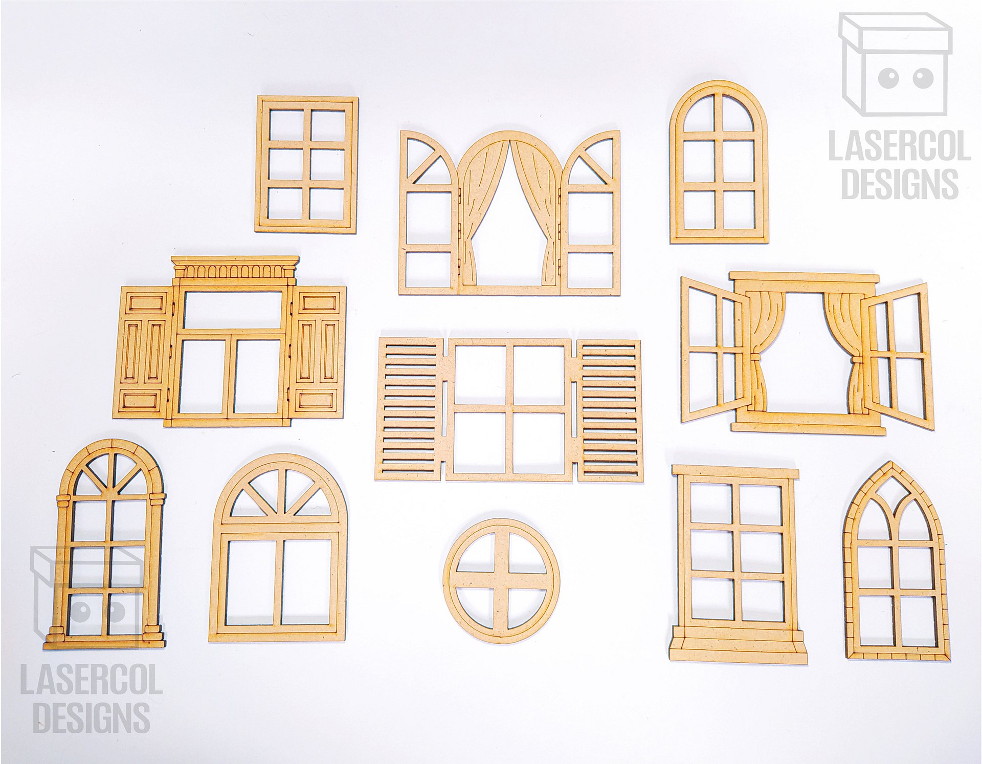 Windows Cut Outs - Laser Cut Files product image (9)