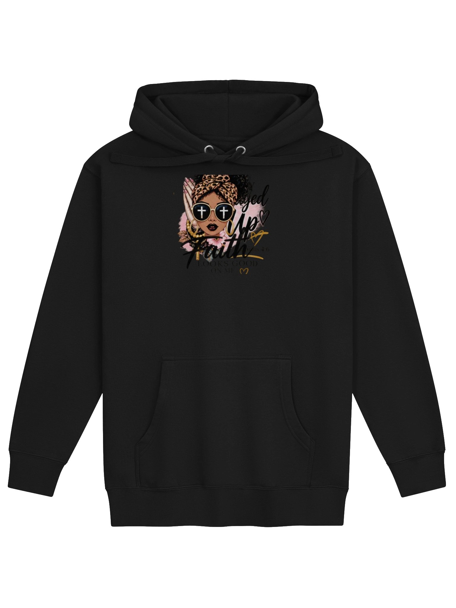 Faith Leopard Print Graphic Hoodie product image (2)