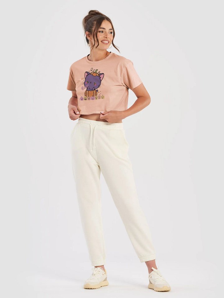 Purrfect Pumpkin Patch Women's Crop Top product image (2)