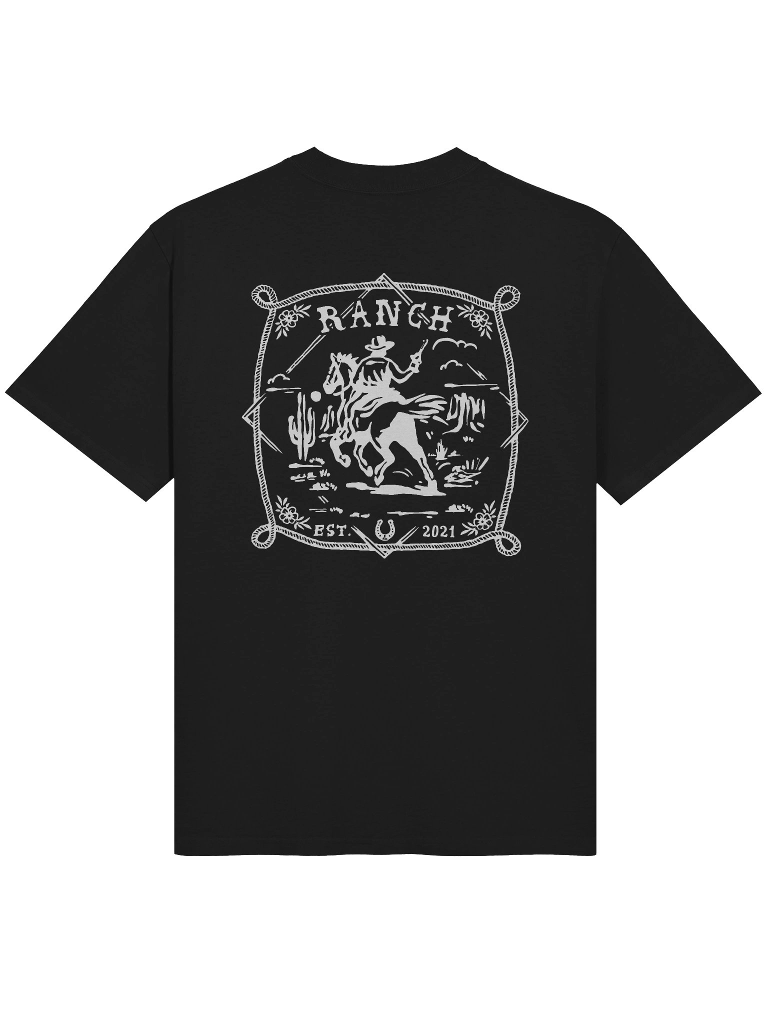 Ranch Cowboy Premium Oversized Faded T-Shirt product image (1)