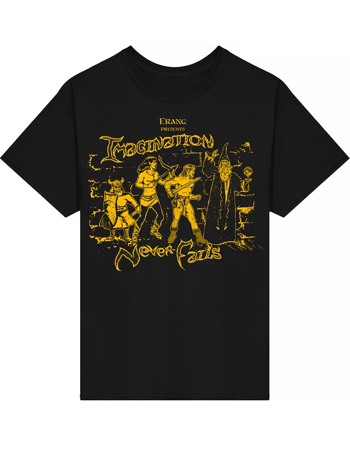 Imagination Never Fails - Classic T-Shirt (Yellow Design on Black or Navy) product image (1)
