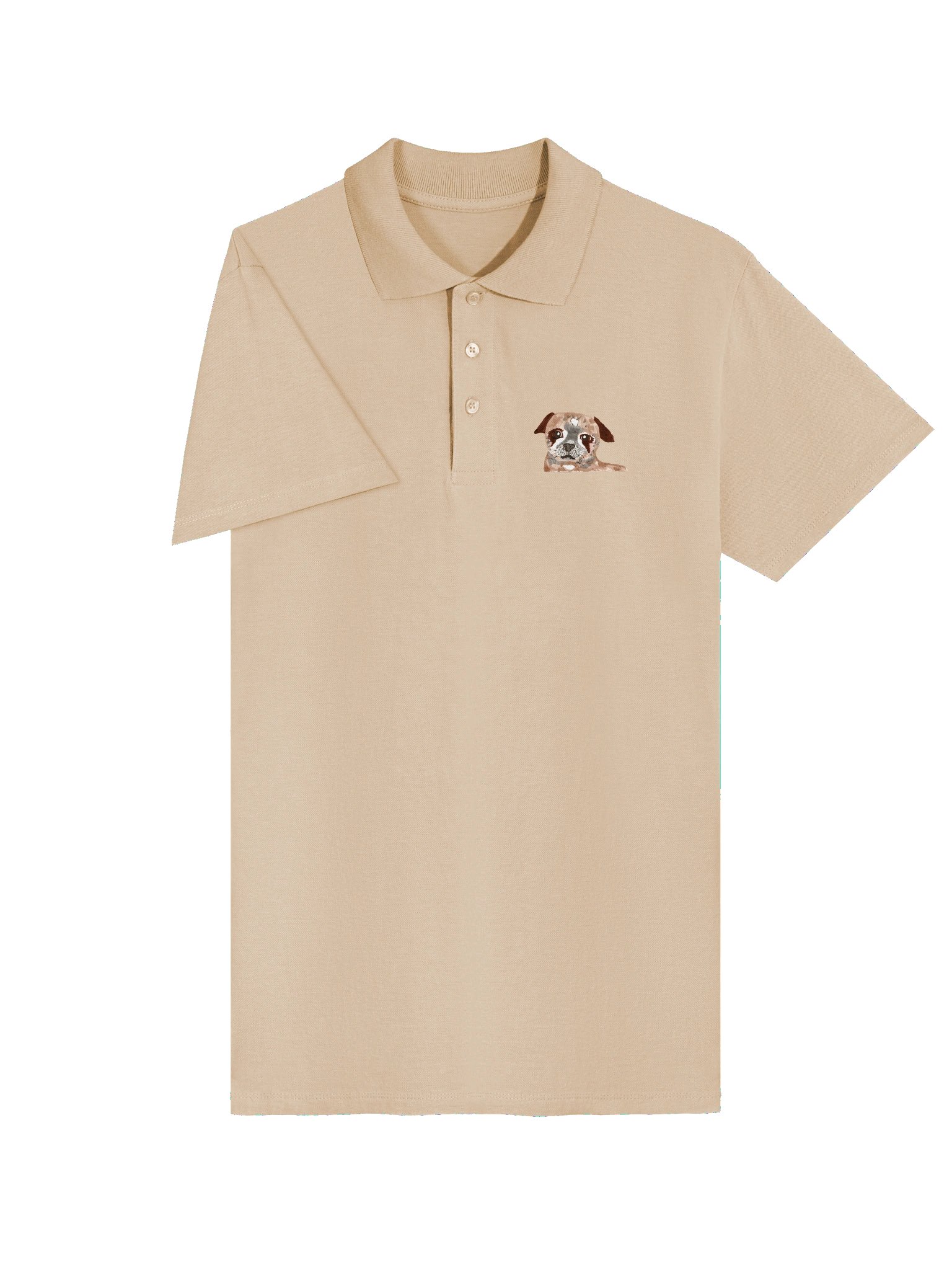 Pug Watercolour Premium Polo Shirt product image (3)