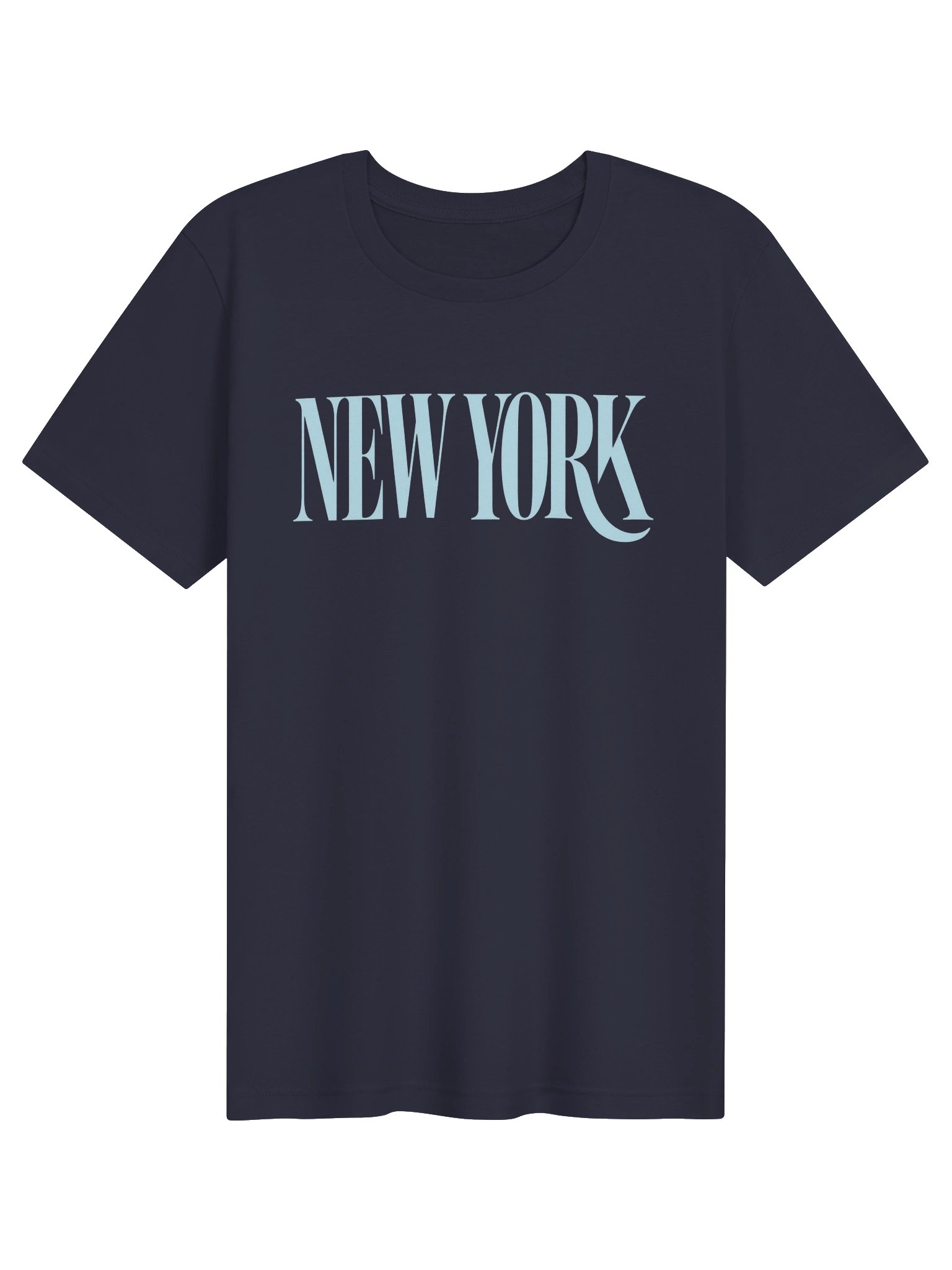 New York Light Blue Typography Tee product image (1)
