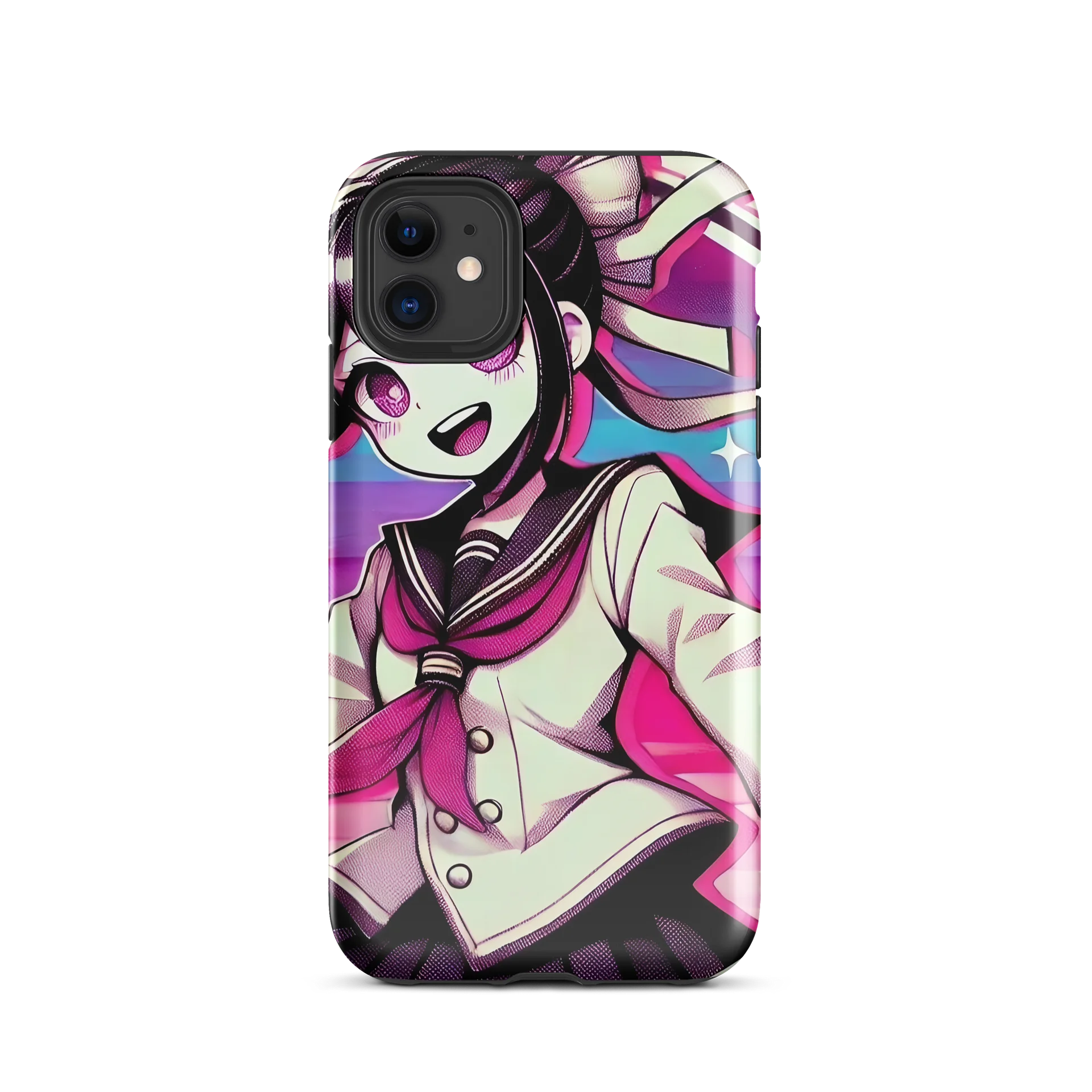 Vibrant Anime Girl iPhone Tough Case - Cute Kawaii Design product image (1)