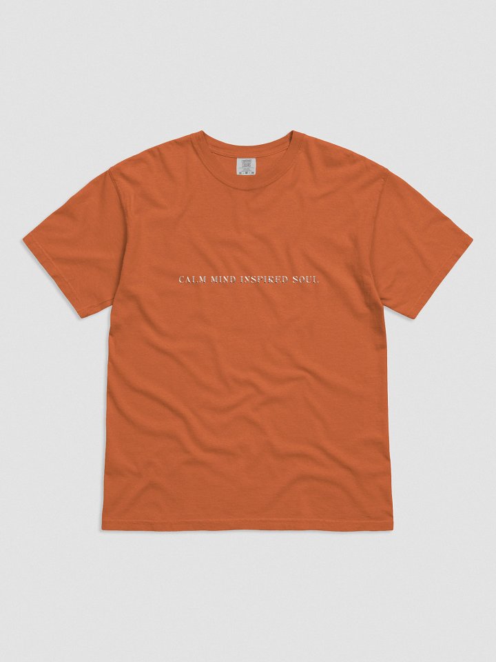 Embroidered Calm Mind Inspired Soul Unisex Tee product image (1)
