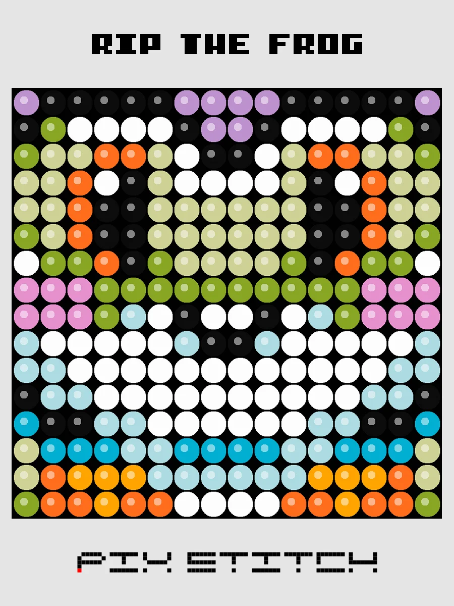 Rip the Frog Pixel Art product image (1)