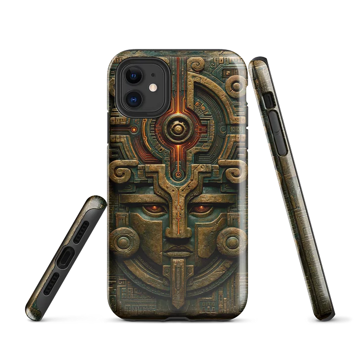 Machine Oracle iPhone Case — Ancient Circuit Relic Tech Design product image (1)