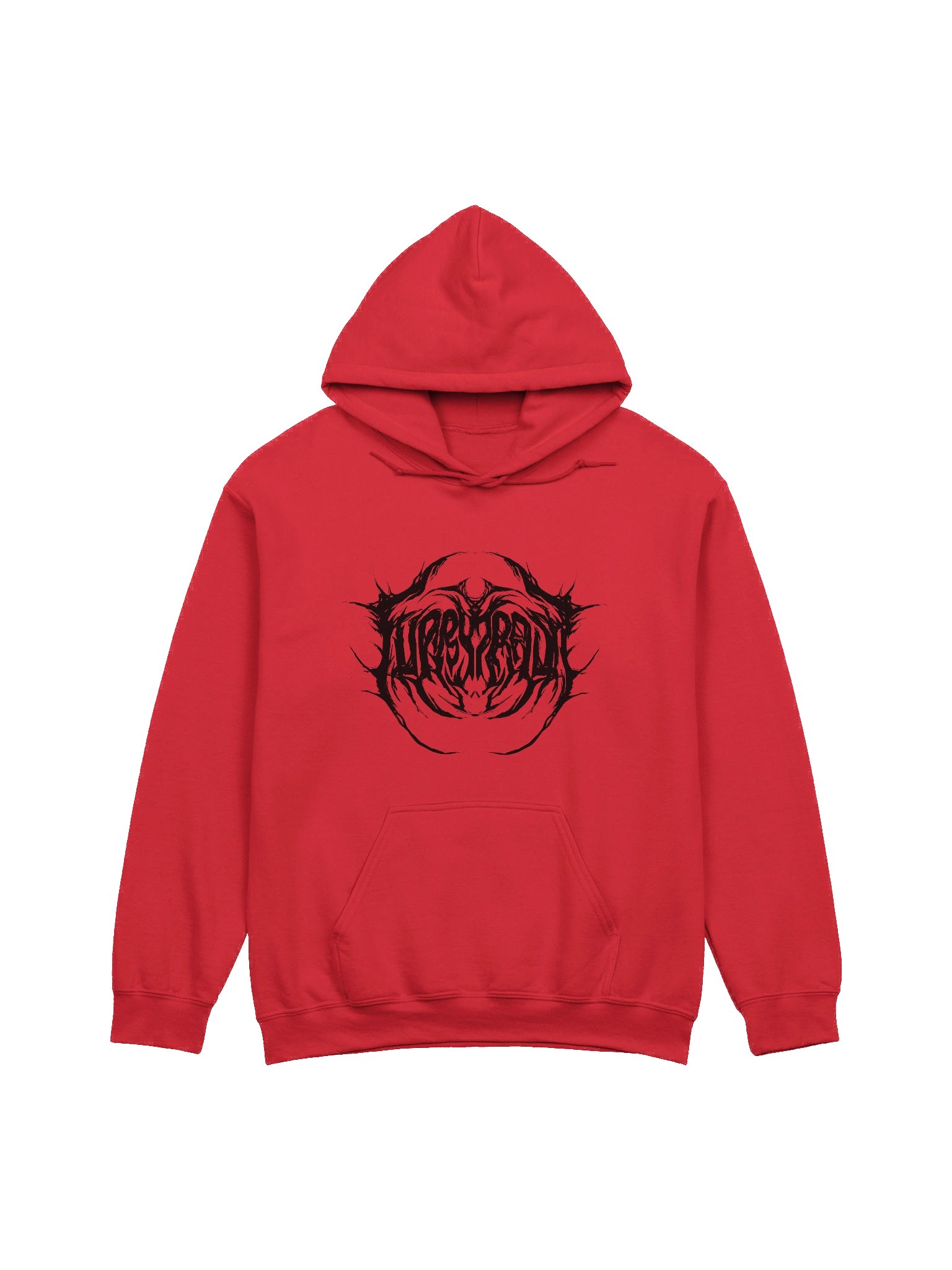 Furry Trash Hoodie – Metal Logo (Black Print) product image (5)