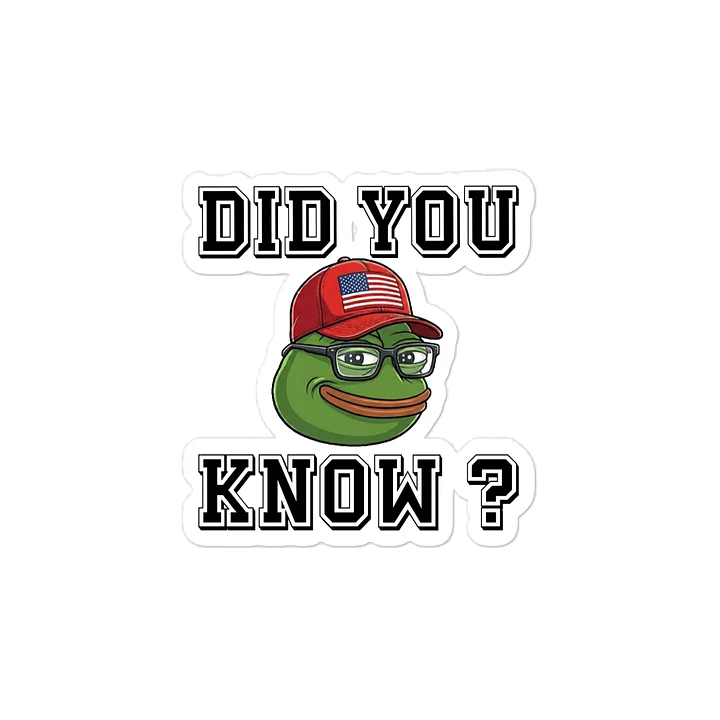Did You Know? - Vinyl Decal product image (1)