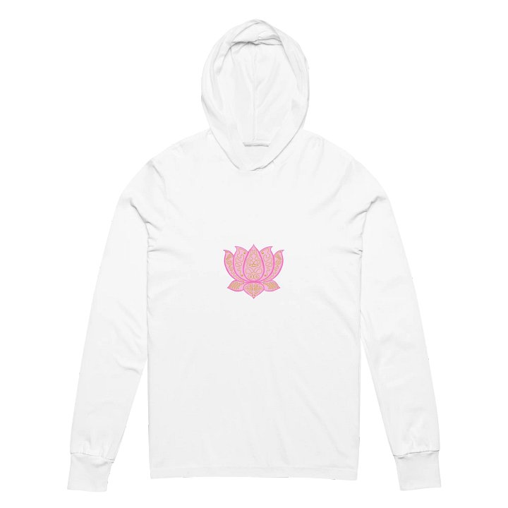 Golden Lotus Unisex Hooded Long Sleeve Tee product image (2)