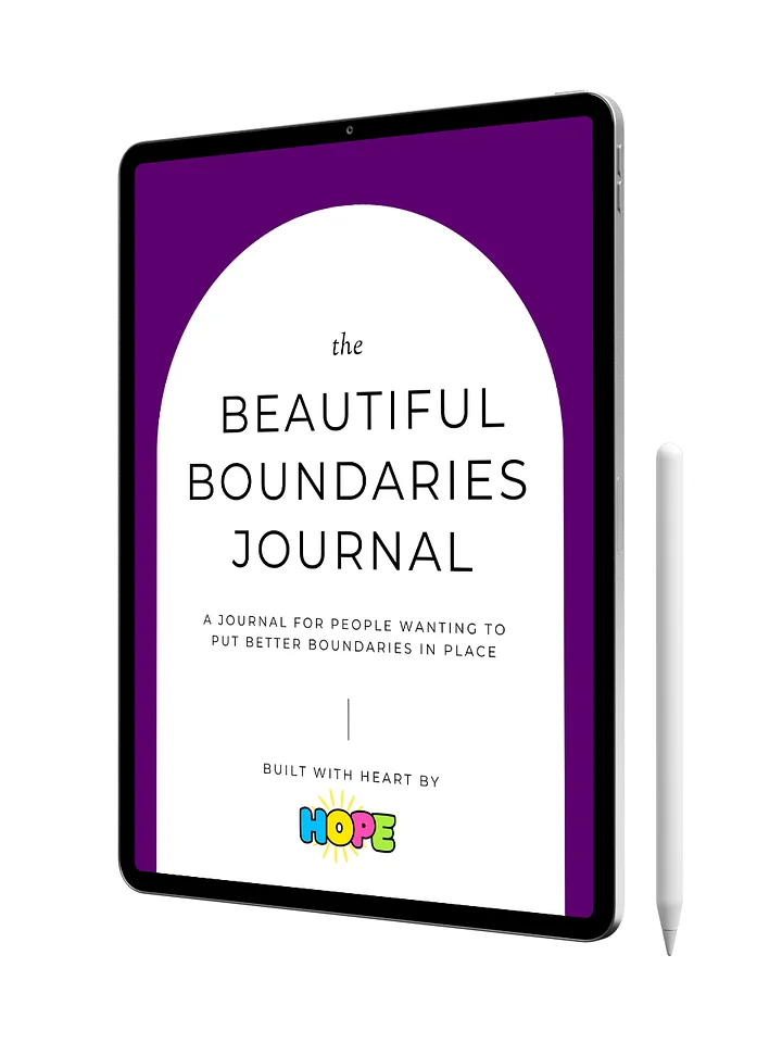 The Beautiful Boundaries: A Gentle Journal for Reclaiming Your Space product image (1)