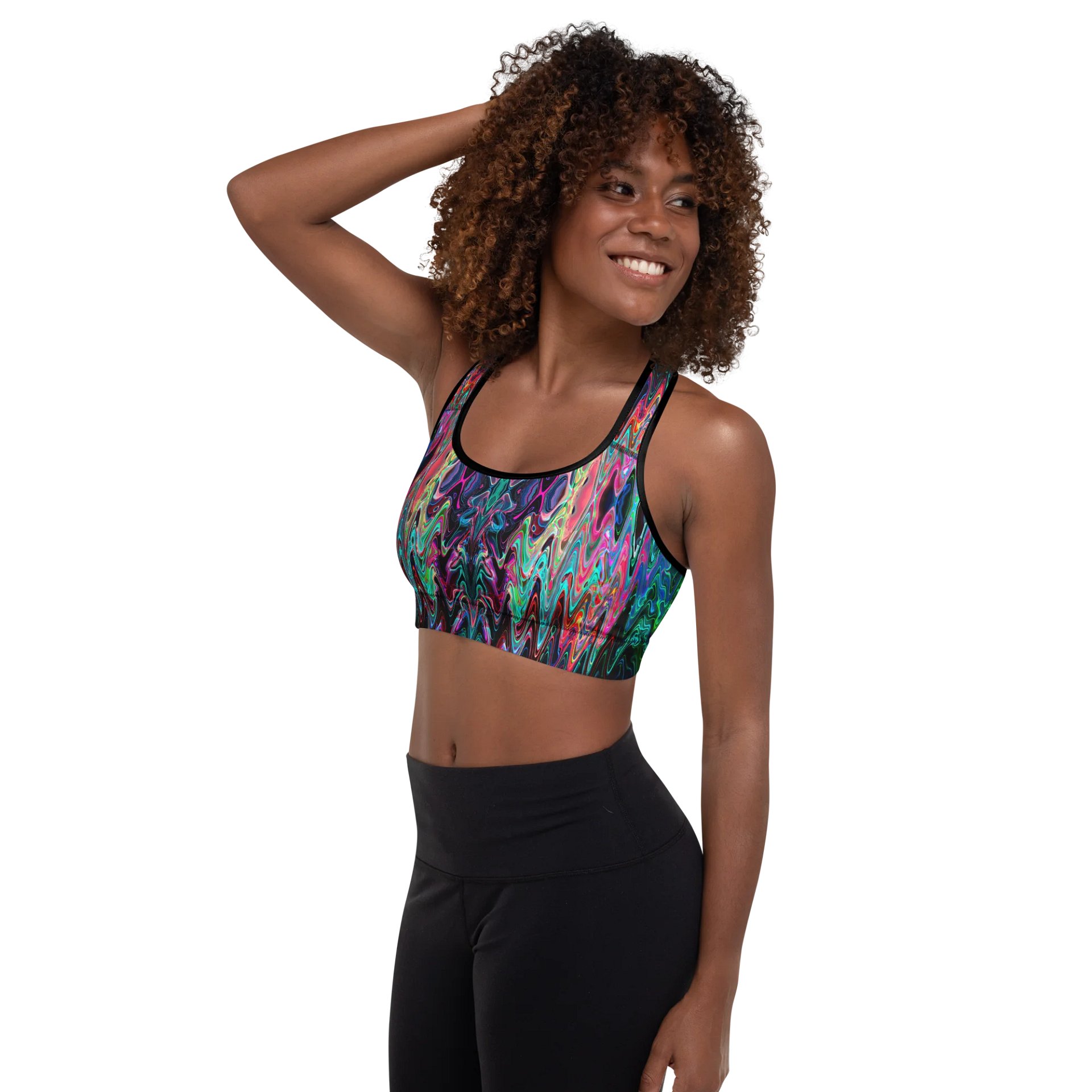Radiant Resonance Fracture Padded Sports Bra product image (3)