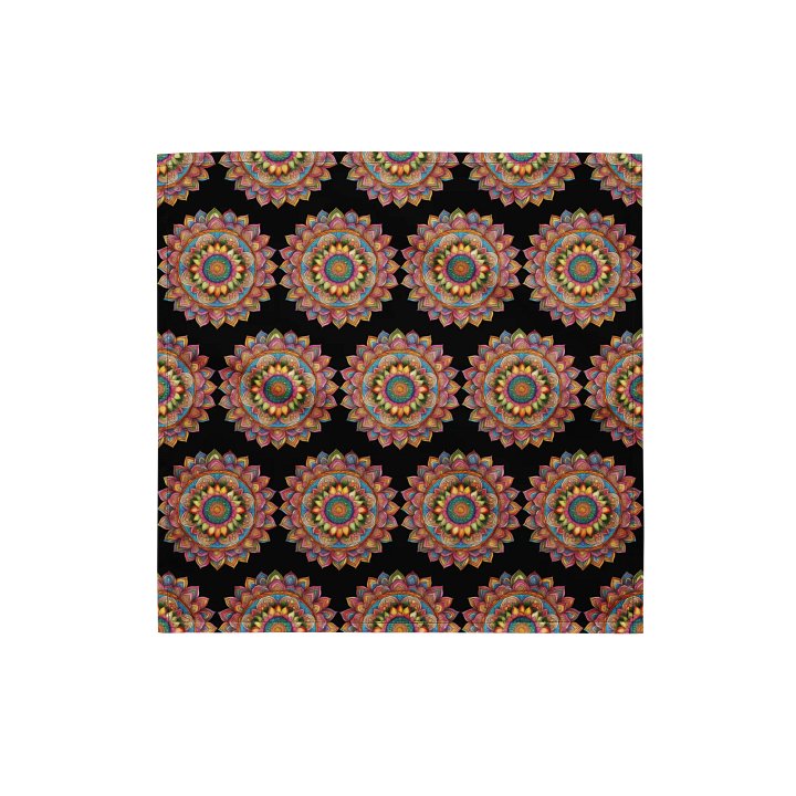 Golden Bloom Mandala - Bandana product image (1)