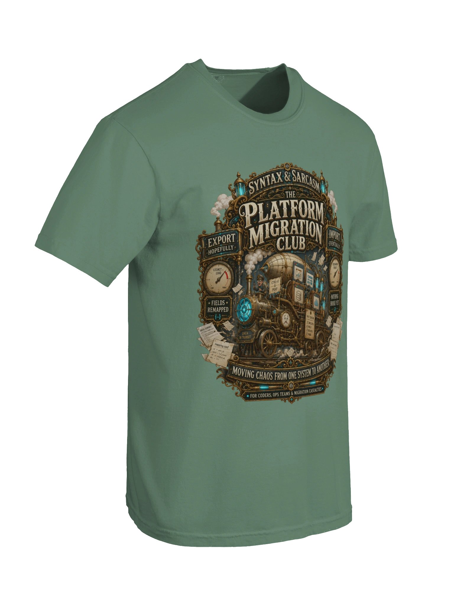 Syntax & Sarcasm Platform Migration Club Heavyweight Premium T-Shirt product image (54)