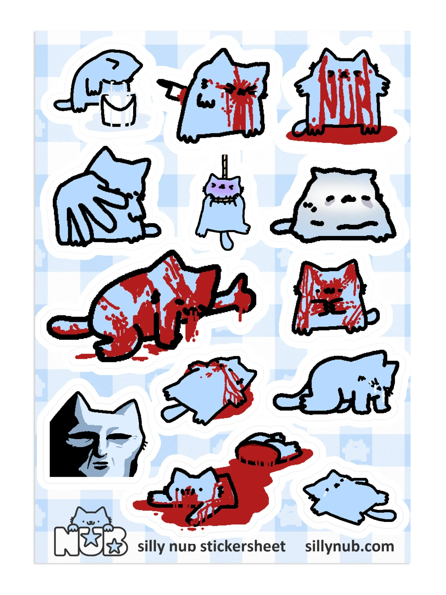 BLOOD!!! stickers!!! product image (1)