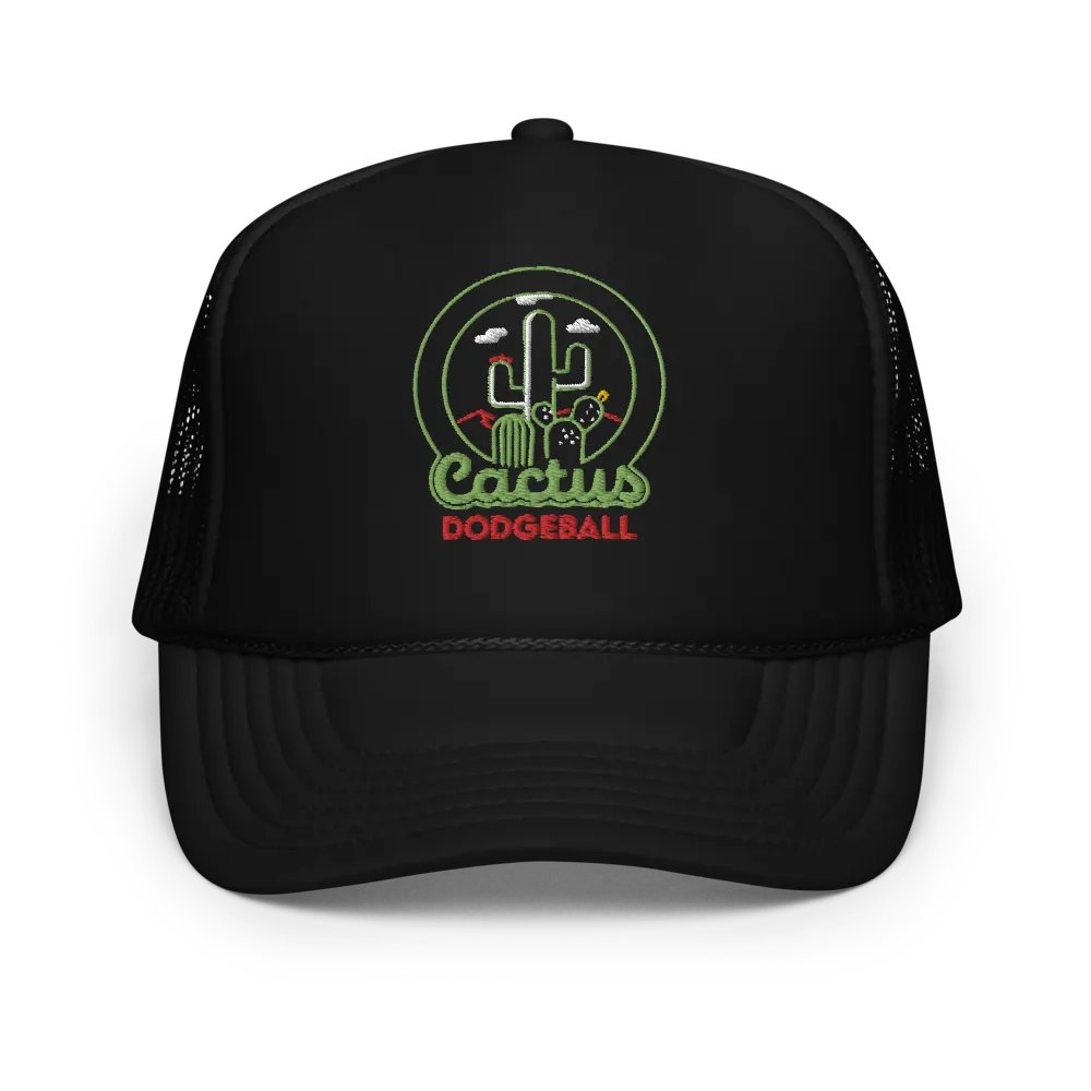 Cactus Dodgeball Foam Trucker Hat product image (1)