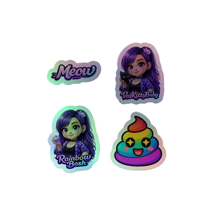 Rainbow Bash Sticker Sheet product image (2)