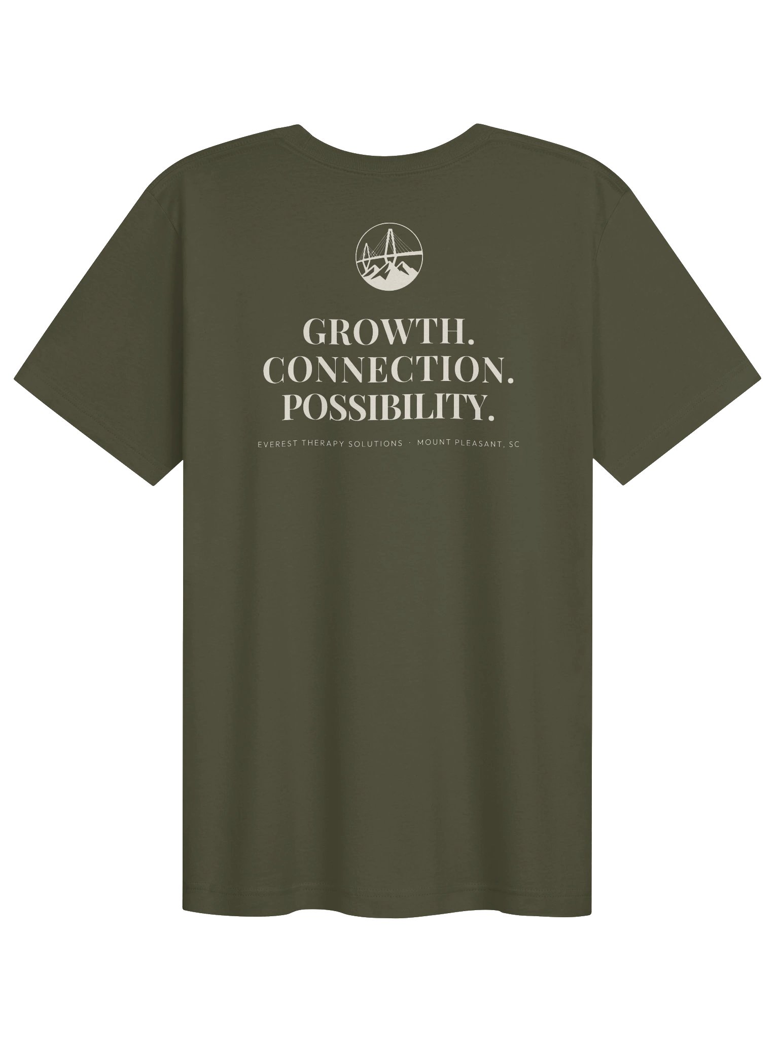 Everest Therapy Solutions — Growth. Connection. Possibility. Tee (Military Green) product image (2)