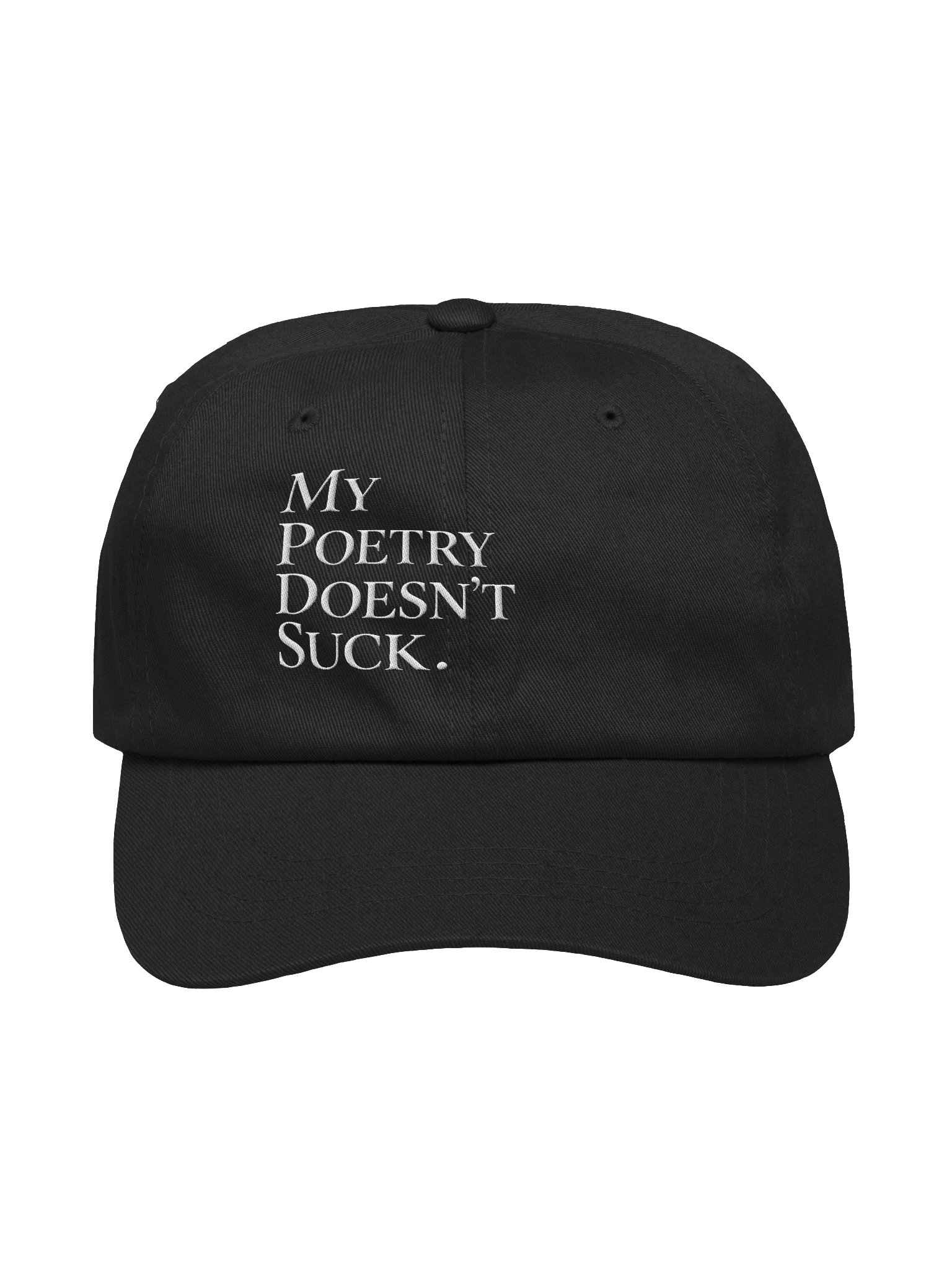 My Poetry Doesn't Suck Dad Hat - Black/White product image (1)