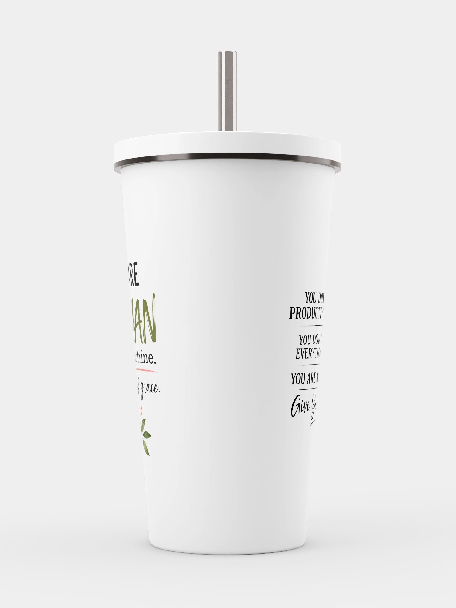 You Are Human, Not a Machine Tumbler product image (3)