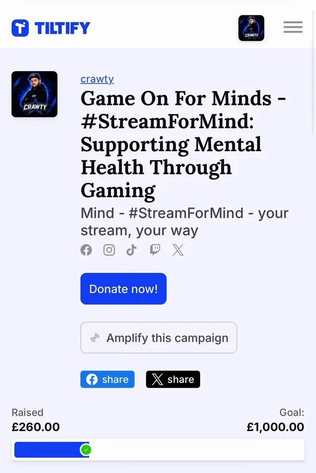 I honestly cannot thank you all enough! ❤️ I’ve just added all of the gift money from the streams, which came to £44, bringing our total raised to an incredible £260! 🎉🙌 A massive THANK YOU to every single person who donated, gifted, shared the streams, jumped into games, watched, chatted and supported me throughout the weekend. Every penny has gone towards a great cause, and I’m so bloody proud of what we’ve achieved together. 🧠❤️ I started this weekend hoping we could raise some money for Mind, and to finish with £260 is honestly amazing. THANK YOU, THANK YOU, THANK YOU! ❤️ You lot are bloody incredible. 🐍💙💜 #mind #charity #mentalhealth #charitystream #support 