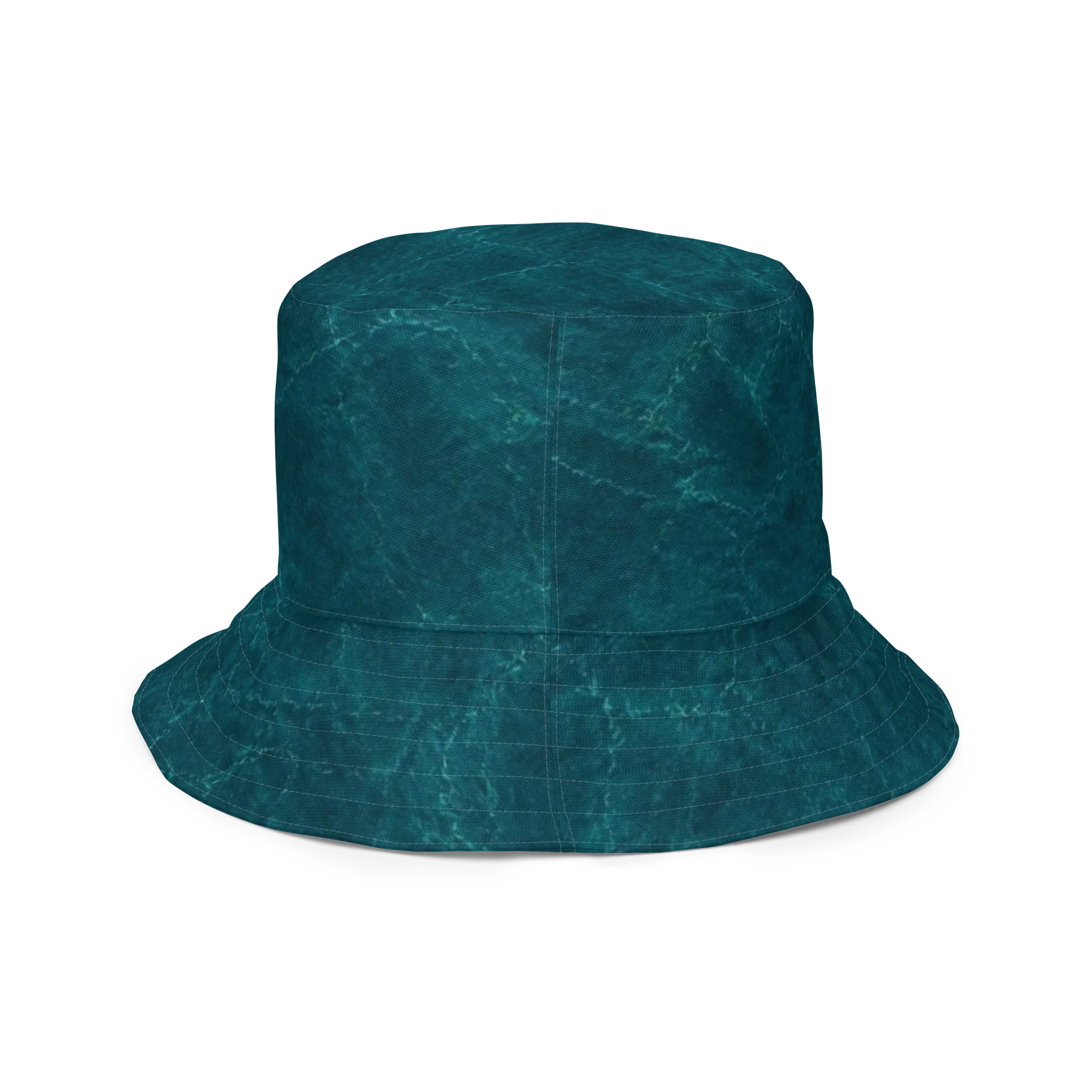 "A701" Teal Ripple Reversible Bucket Hat product image (4)