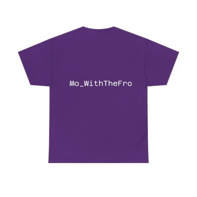 Mo_WithTheFro Cotton T-Shirt With White logo Purple product image (2)